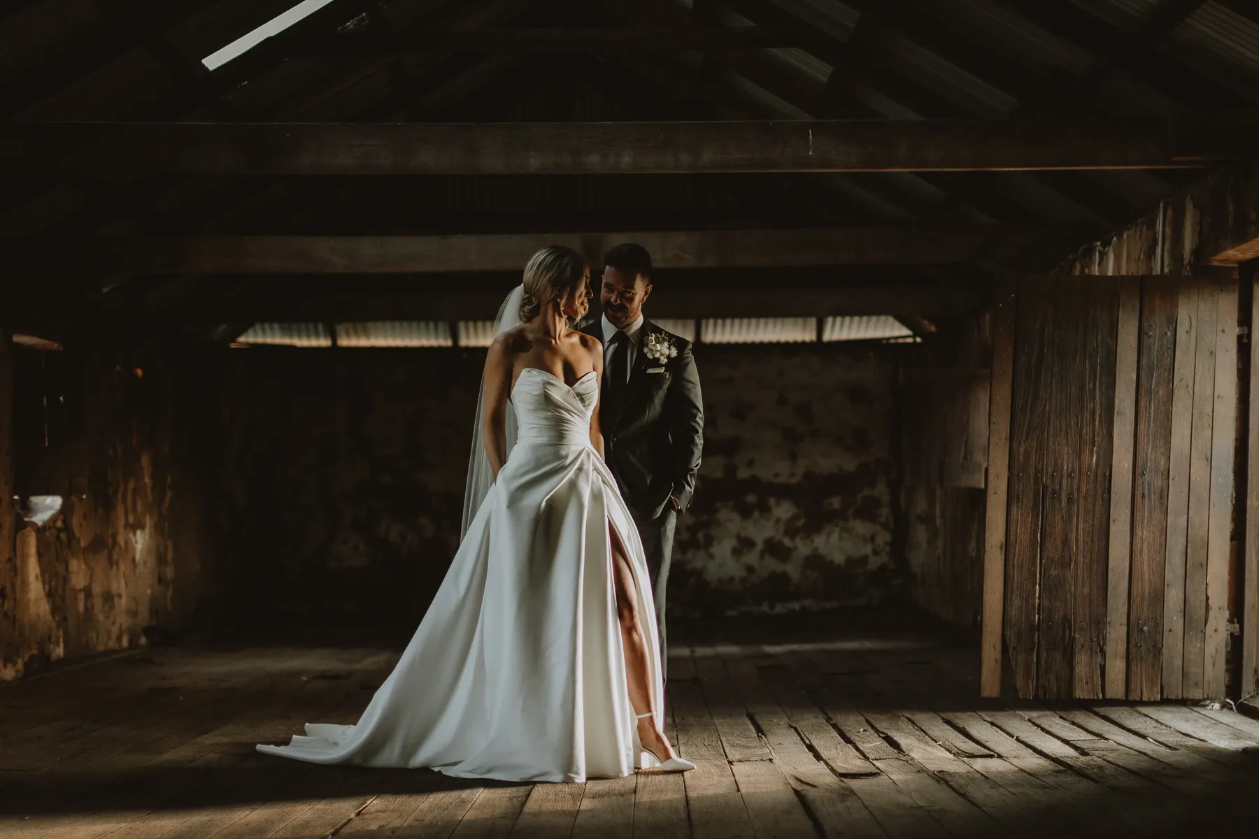 Darren and Jess, married