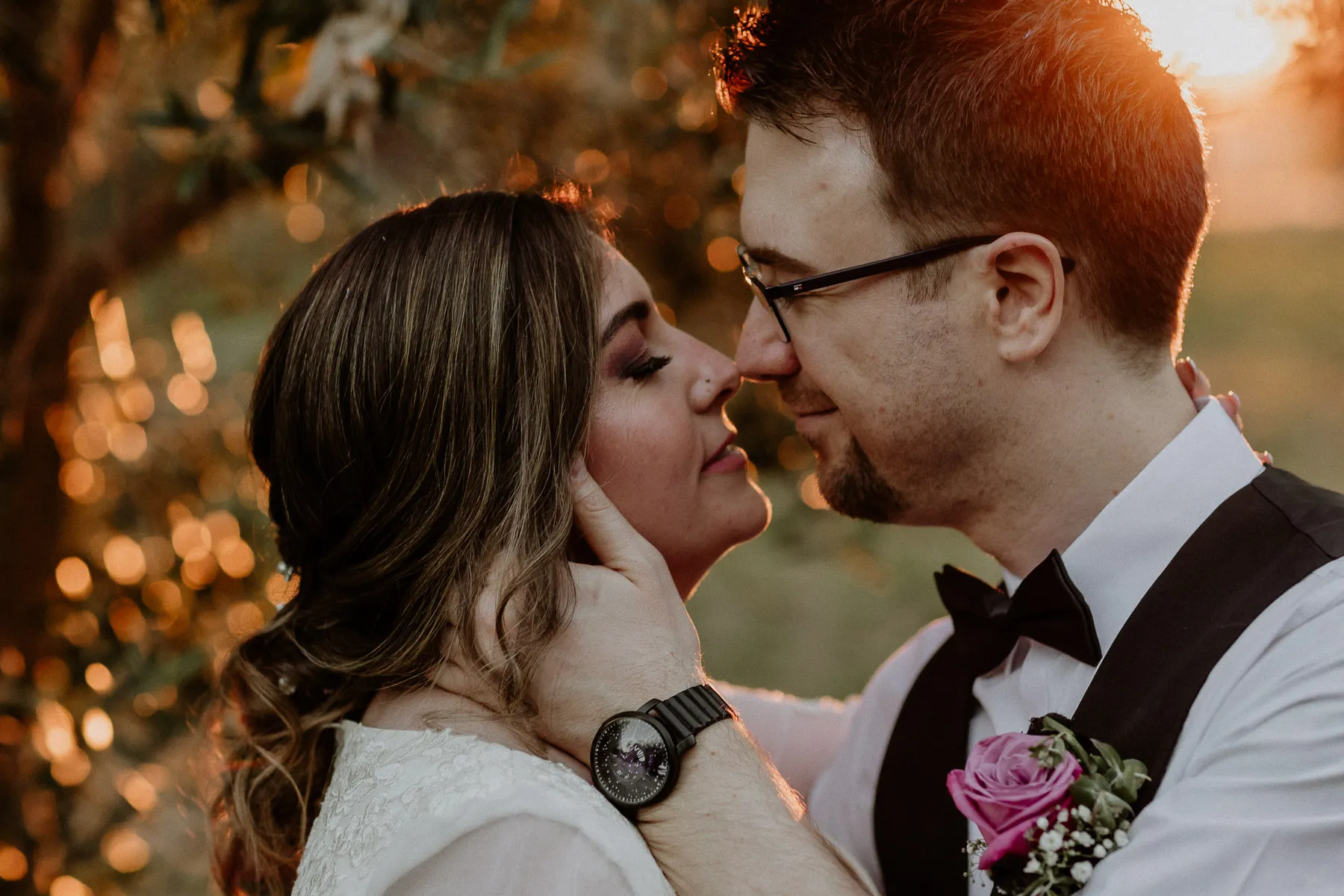 Nick and Brigitte, married