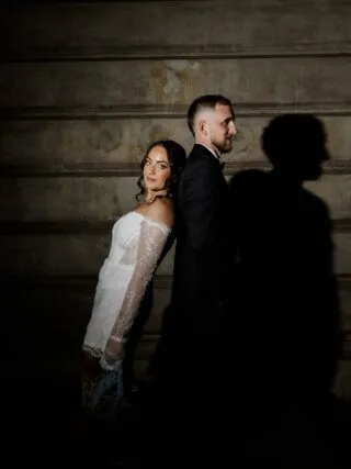 Asha and Josh, married