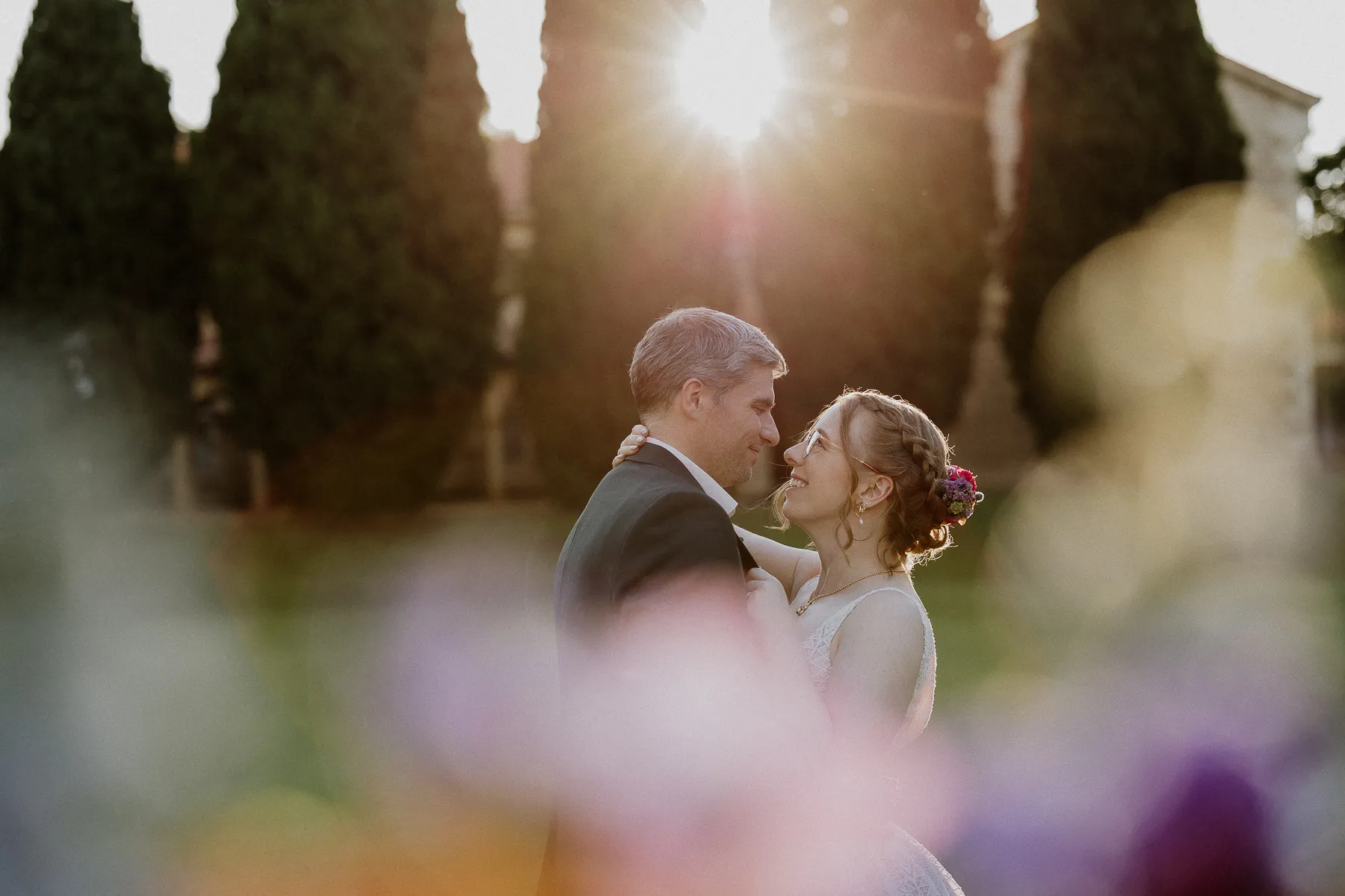 Callum and Miriam, married