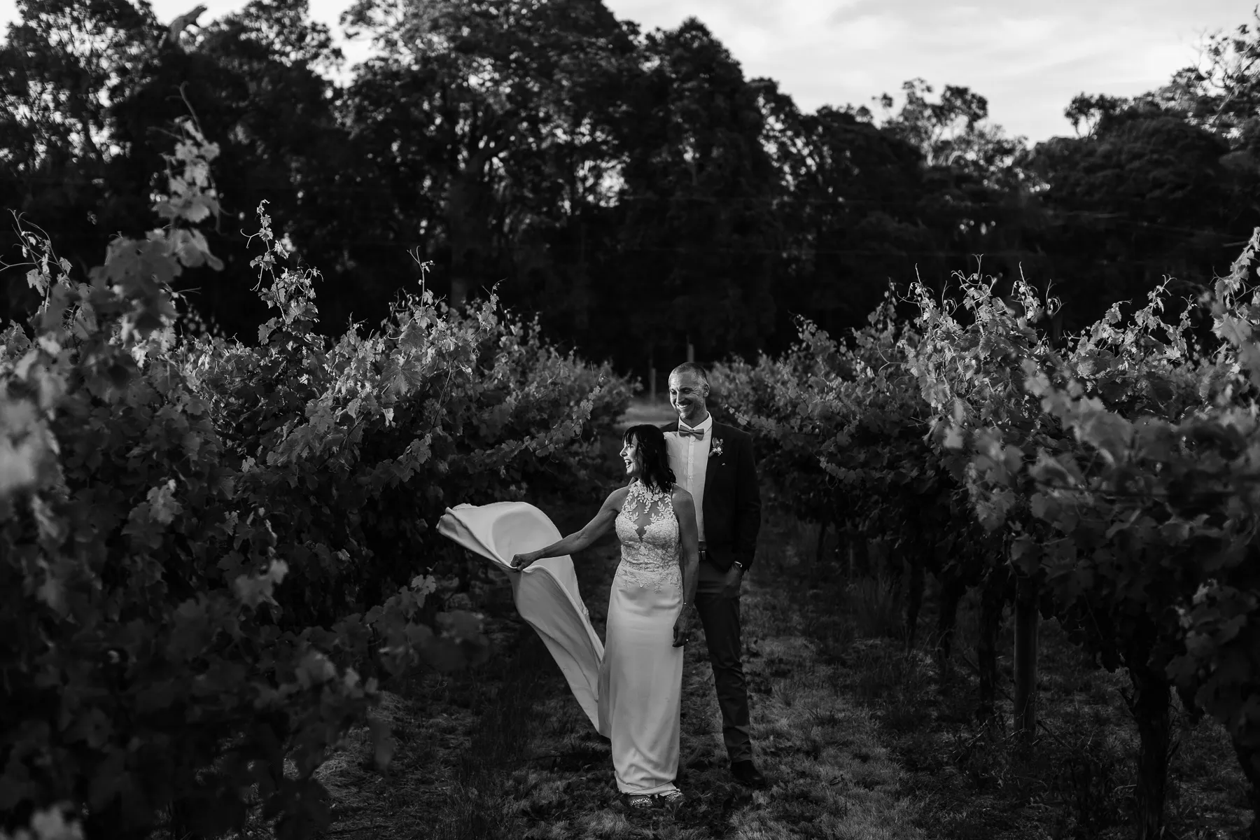 Tash and Mark, married